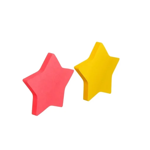 Post-it Post-It Notes<® Star-Shaped Notes, 2.6" x 2.6" Assorted Colors, 75 Sheets/Pad, 2 Pads/Pack (7350-STR)