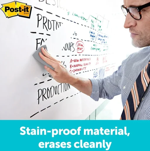Post-it Dry Erase<Super Dry Erase Surface, 4' x 8' (DEF8X4)