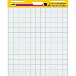 Post-it Easel Paper Pads<® Super Sticky Easel Pad, 25" x 30", White with Grid, 30 Sheets/Pad (560)