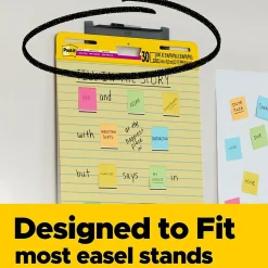 Post-it Easel Paper Pads<® Super Sticky Easel Pad, 25" x 30", Yellow with Lines, 30 Sheets/Pad (561)