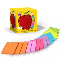 Post-it Post-It Notes<Super Sticky Notes, 3" x 3", 45 Sheet/Pad, 15 Pads/Pack (654-15SSAP)