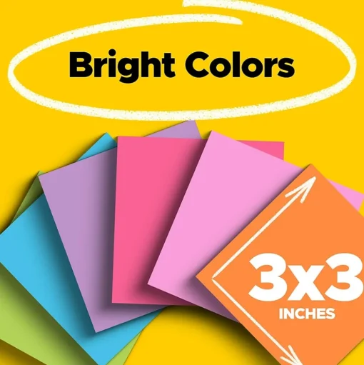 Post-it Post-It Notes<Super Sticky Notes, Bus Cabinet Pack, Assorted Bright Colors, 24 Pads/Pack, 70 Sheets/Pad (654-24SSBUS)