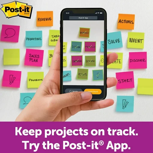 Post-it Post-It Notes<Super Sticky Notes, Big Note, Bright Yellow, 30 Sheet/Pad (MMMBN11)