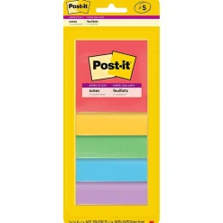 Post-it Post-It Notes<Super Sticky Notes, 3" x 3", Playful Primaries Collection, 45 Sheet/Pad, 5 Pads/Pack (3321-5SSAN)