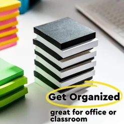 Post-it Post-It Notes<Super Sticky Notes, 3" x 3", Neon Orange, 90 Sheet/Pad, 5 Pads/Pack (654-5SSNO)