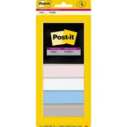 Post-it Post-It Notes<Super Sticky Notes, 3" x 3", Assorted Collection, 45 Sheet/Pad, 5 Pads/Pack (3321-5SSNE)