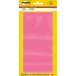 Post-it Post-It Notes<Super Sticky Notes, 3" x 8", Energy Boost Collection, 45 Sheets/Pad, 2 Pads/Pack (3845-2SS)