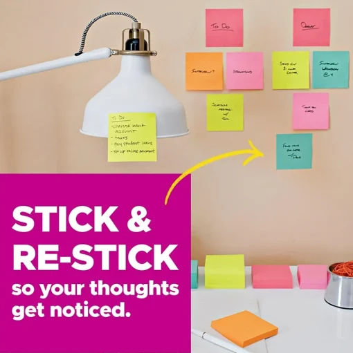 Post-it Sticky Notes<Super Sticky Notes, 4" x 6", White, 50 Sheet/Pad, 6 Pads/Pack (660SSGRID)