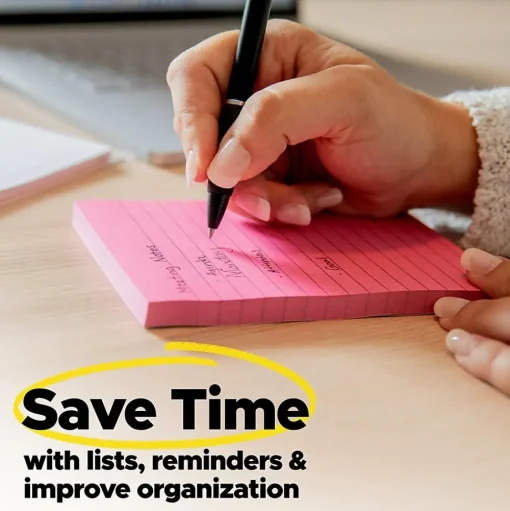 Post-it Sticky Notes<Super Sticky Notes, 4" x 6", White, 50 Sheet/Pad, 6 Pads/Pack (660SSGRID)
