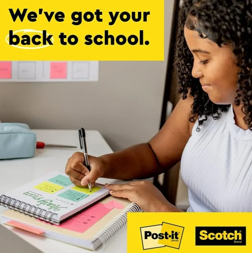 Post-it Sticky Notes<Super Sticky Notes, 4" x 6", White, 50 Sheet/Pad, 6 Pads/Pack (660SSGRID)
