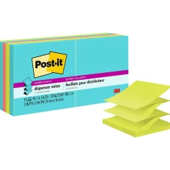 Post-it Post-It Notes<Super Sticky Pop-up Notes, 3" x 3", Supernova Neons Collection, 90 Sheet/Pad, 10 Pads/Pack (R330-10SSMIA)