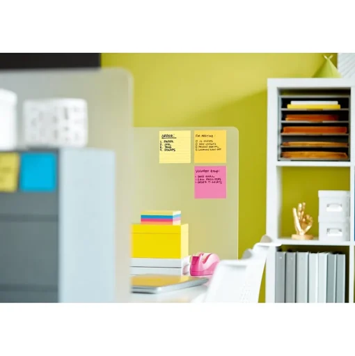 Post-it Pop-Up Dispensers<® Super Sticky Pop-Up Notes Dispenser for 4" x 4" Notes, Black (DS440-SSVP)