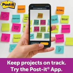 Post-it Pop-Up Dispensers<® Super Sticky Pop-Up Notes Dispenser for 4" x 4" Notes, Black (DS440-SSVP)