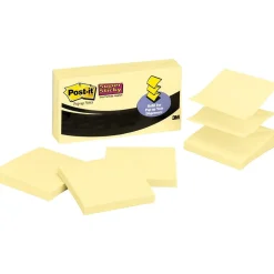 Post-it Post-It Notes<® Super Sticky Refill Pop-up Notes, Canary Yellow, 2" x 2", 20/Pk