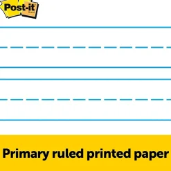 Post-it Easel Paper Pads<® Super Sticky Tabletop Easel Pad, 20" x 23", Primary Lined, 20 Sheets/Pad (563PRL)