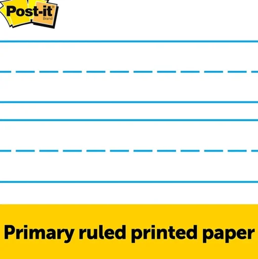 Post-it Easel Paper Pads<® Super Sticky Tabletop Easel Pad, 20" x 23", Primary Lined, 20 Sheets/Pad (563PRL)
