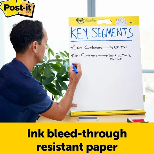Post-it Easel Paper Pads<Super Sticky Tabletop Easel Pad, 20" x 23", 20 Sheets/Pad (563DE)