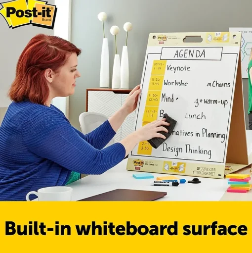 Post-it Easel Paper Pads<Super Sticky Tabletop Easel Pad, 20" x 23", 20 Sheets/Pad (563DE)