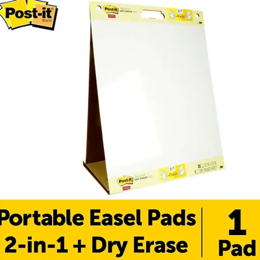 Post-it Easel Paper Pads<Super Sticky Tabletop Easel Pad, 20" x 23", 20 Sheets/Pad (563DE)