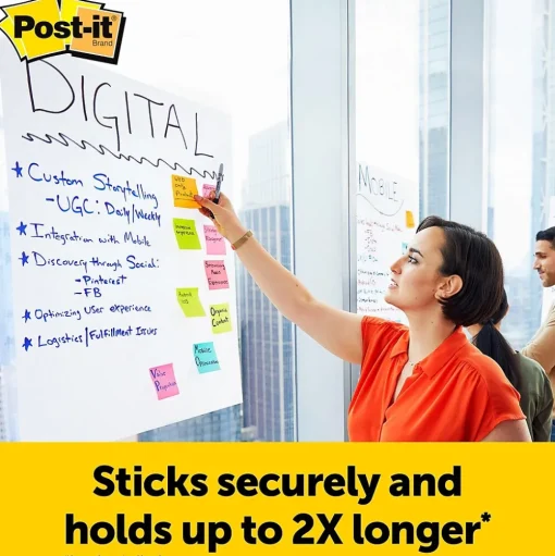 Post-it Easel Paper Pads<Super Sticky Wall Easel Pad, 25" x 30", Grid Lined, 30 Sheets/Pad, 4 Pads/Pack (560VAD4PK)