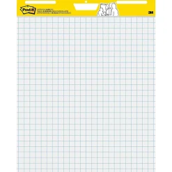 Post-it Easel Paper Pads<Super Sticky Wall Easel Pad, 25" x 30", Grid Lined, 30 Sheets/Pad, 4 Pads/Pack (560VAD4PK)