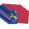 Prang Construction Paper<12" x 18" Construction Paper, Red, 50 Sheets/Pack, 5 Packs (PAC6107-5)