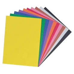 Prang Construction Paper<9" x 12" Construction Paper, Assorted Colors, 100 Sheets Per Pack, 5 Packs (PAC6504-5)