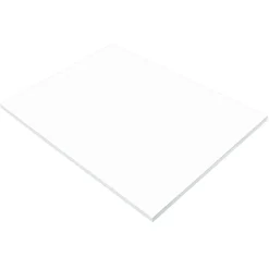 Prang Construction Paper<Construction Paper, 18" x 24", Bright White, 50 Sheets/Pack (P8717)