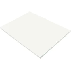 Prang Construction Paper<Construction Paper, 18" x 24", White, 50 Sheets/Pack (P9217)