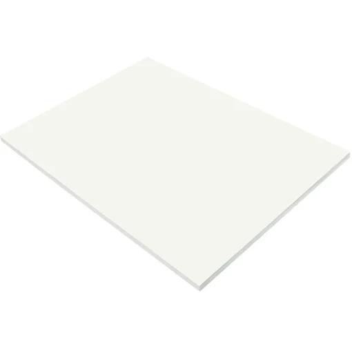 Prang Construction Paper<Construction Paper, 18" x 24", White, 50 Sheets/Pack (P9217)