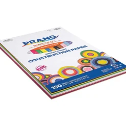 Prang Construction Paper<Smart Stack 12" x 18" Construction Paper, Assorted Colors, 150 Sheets/Pack (P6526)