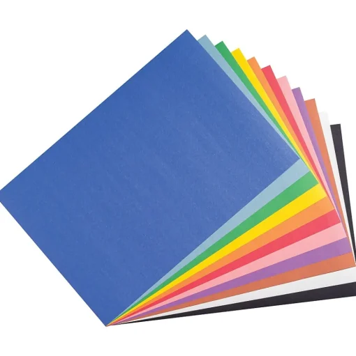 Prang Construction Paper<Smart Stack 12" x 18" Construction Paper, Assorted Colors, 150 Sheets/Pack (P6526)