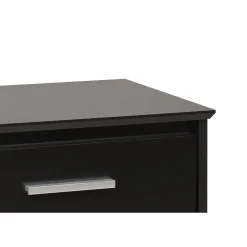 Prepac Storage Cabinets<™ 27" Coal Harbor 3 Drawer Tall Nightstand, Black