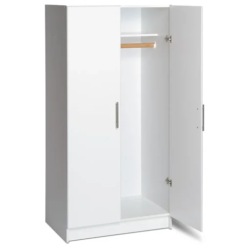 Prepac Storage Cabinets<™ 65" Elite Wardrobe Cabinet, White