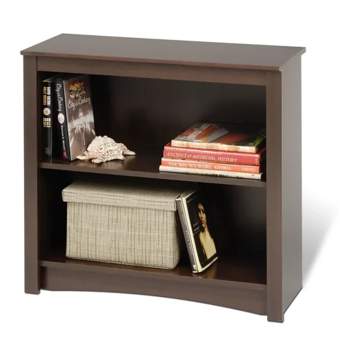 Prepac Bookcases<™ 2 Shelf Bookcase, Espresso (EDL-3229)
