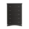 Prepac Storage Cabinets<44.75" Sonoma 5 Drawer Chest, Black (BDC-3345-K)