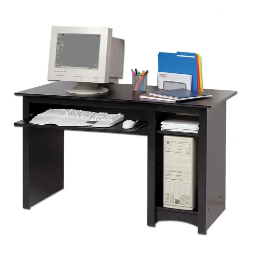 Prepac Computer Desks<48" W Computer Desk, Black (BDD-2948)