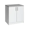 Prepac Storage Cabinets<Elite 36" Composite Storage Cabinet with 1 Shelf, White (WEB-3236)