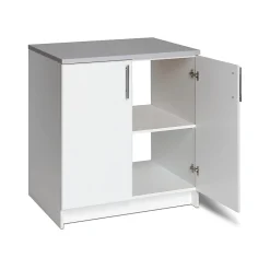 Prepac Storage Cabinets<Elite 36" Composite Storage Cabinet with 1 Shelf, White (WEB-3236)