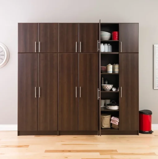 Prepac Storage Cabinets<Elite 32” Stackable Wall Cabinet, Espresso (EEW-3224)