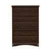 Prepac Storage Cabinets<Fremont 44.75" 5-Drawer Chest, Espresso (EDC-3345-K)