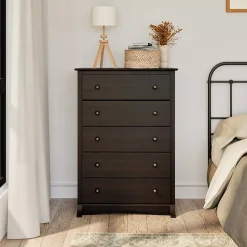 Prepac Storage Cabinets<Fremont 44.75" 5-Drawer Chest, Espresso (EDC-3345-K)