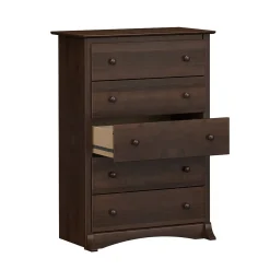 Prepac Storage Cabinets<Fremont 44.75" 5-Drawer Chest, Espresso (EDC-3345-K)