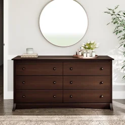 Prepac Storage Cabinets<Fremont 29" 6-Drawer Dresser, Espresso (EDC-6330-K)