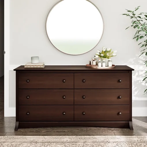 Prepac Storage Cabinets<Fremont 29" 6-Drawer Dresser, Espresso (EDC-6330-K)