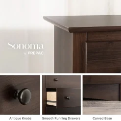 Prepac Storage Cabinets<Fremont 29" 6-Drawer Dresser, Espresso (EDC-6330-K)