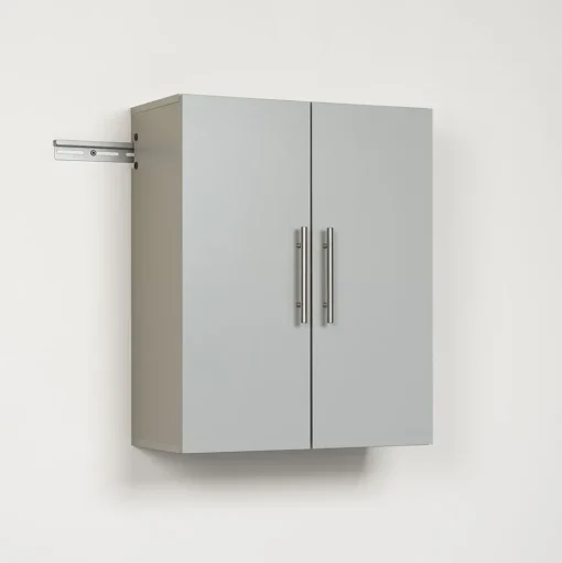 Prepac Storage Cabinets<™ HangUps 24" Laminate Upper Storage Cabinet, Light Gray (GSUW-0706-1)