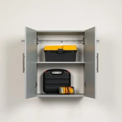 Prepac Storage Cabinets<™ HangUps 24" Laminate Upper Storage Cabinet, Light Gray (GSUW-0706-1)