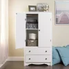 Prepac Storage Cabinets<™ Monterey Composite Wood 2 Door 2 Drawer Armoire, White