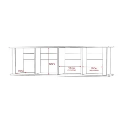 Prepac Shelving<™ Wall Mounted Desk Hutch, 48" x 11.5", Espresso (EHD-1348)
